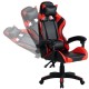 Poltrona gaming rosso nera Mek