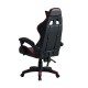 Poltrona gaming rosso nera Mek